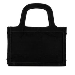 Christian Dior Dior Book Tote Bag Handbag Black Canvas Women's