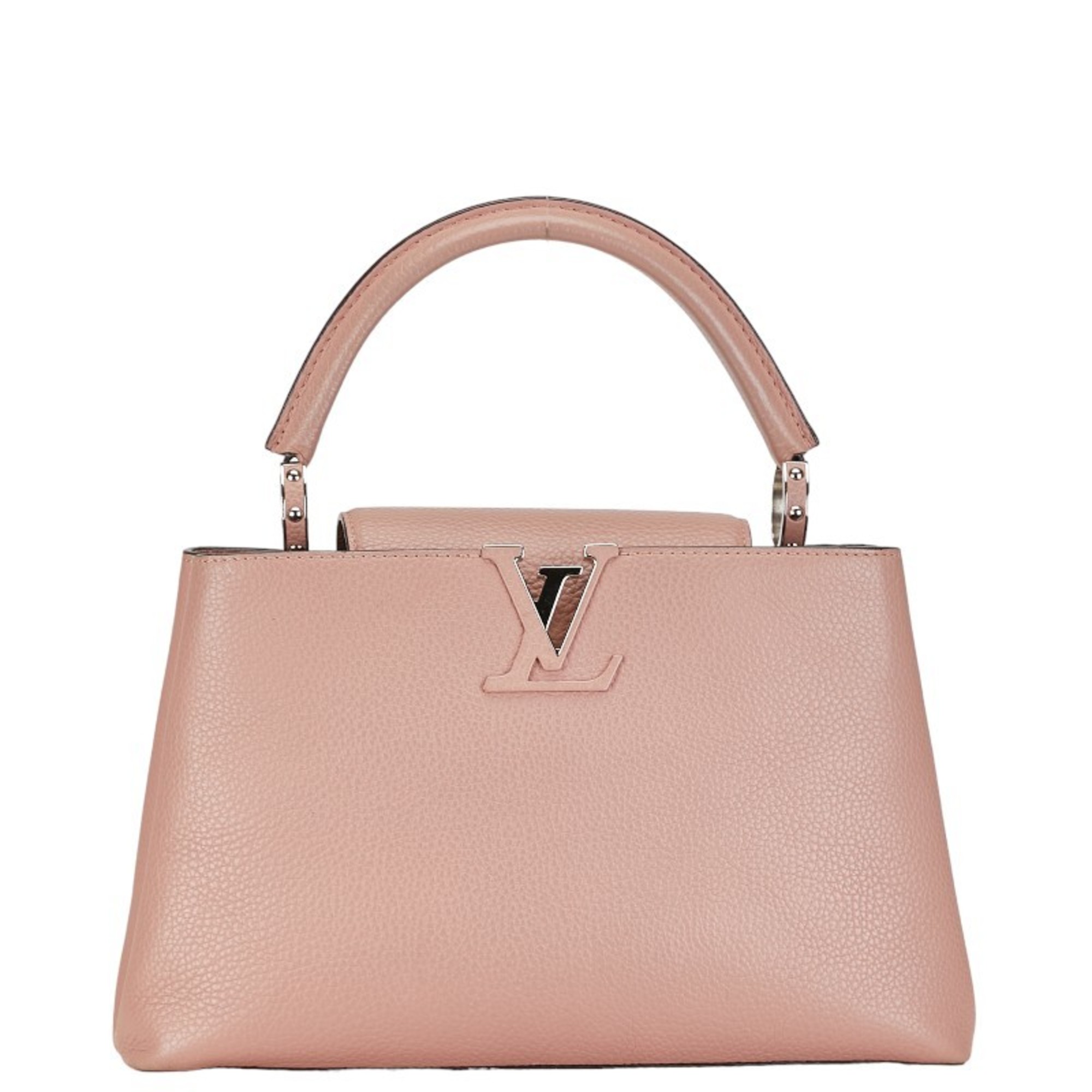 Louis Vuitton Capucines PM Handbag Shoulder Bag M42258 Magnolia Pink Taurillon Leather Women's LOUIS VUITTON