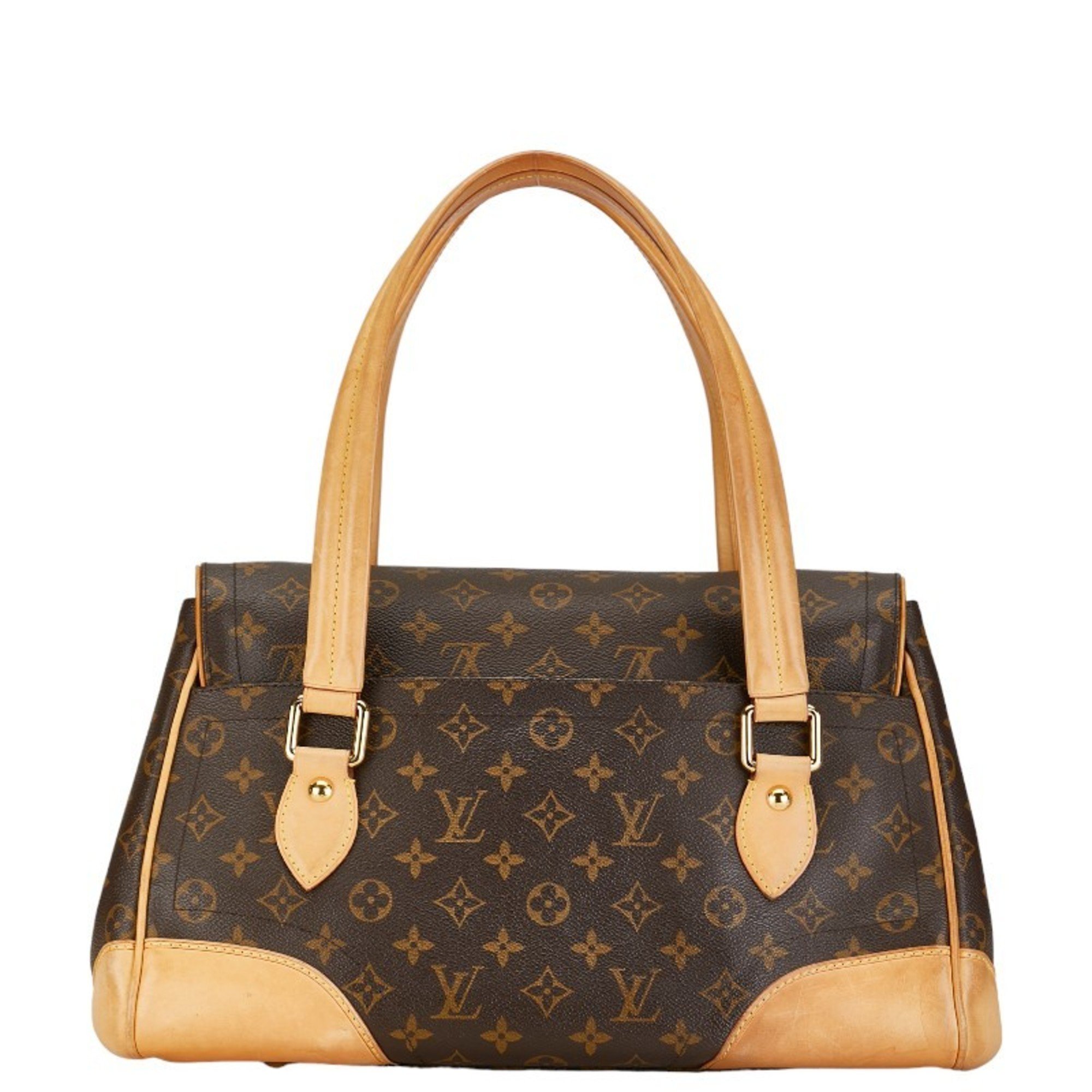 Louis Vuitton Monogram Beverly GM Handbag M40120 Brown PVC Leather Women's LOUIS VUITTON