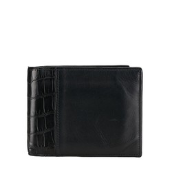Bottega Veneta Bi-fold Wallet Black Leather Women's BOTTEGAVENETA