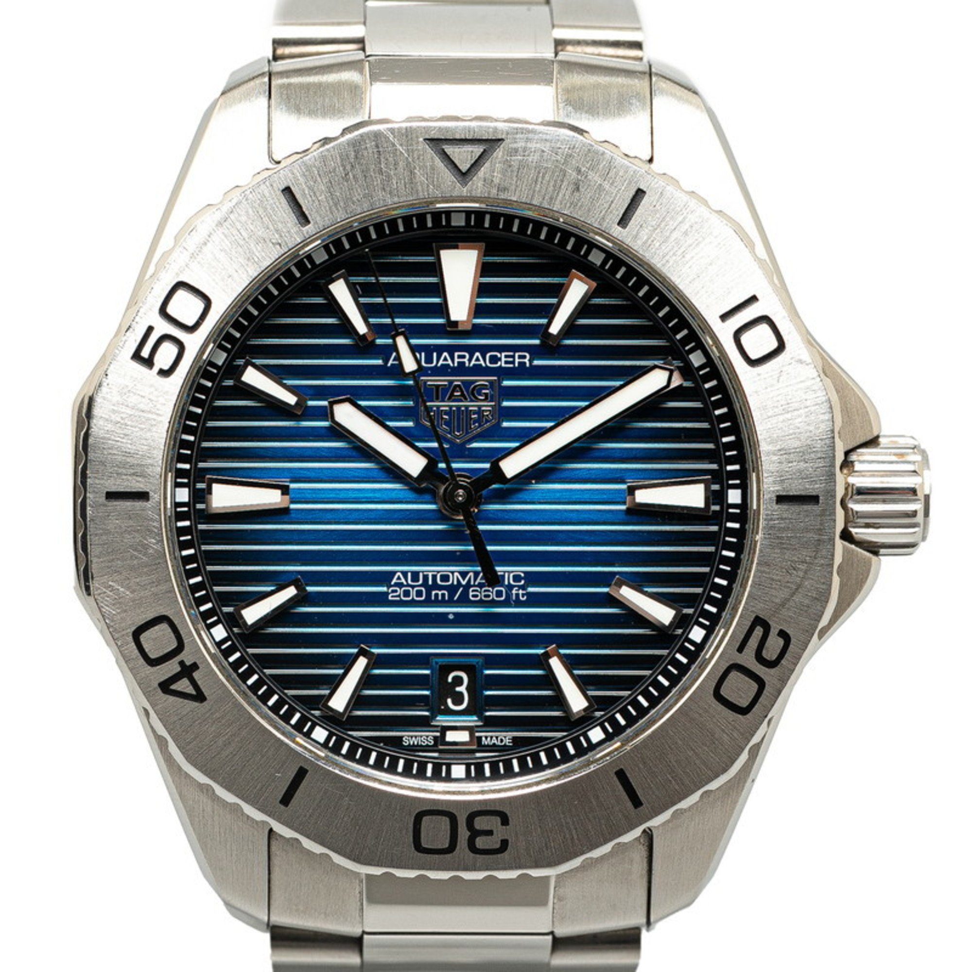 TAG Heuer Aquaracer Professional 200 Watch WBP2111.BA0627 Automatic Blue Dial Stainless Steel Men's HEUER