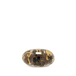 Louis Vuitton Berg Inclusion Ring #S M65311 Brown Gold Plastic Women's LOUIS VUITTON
