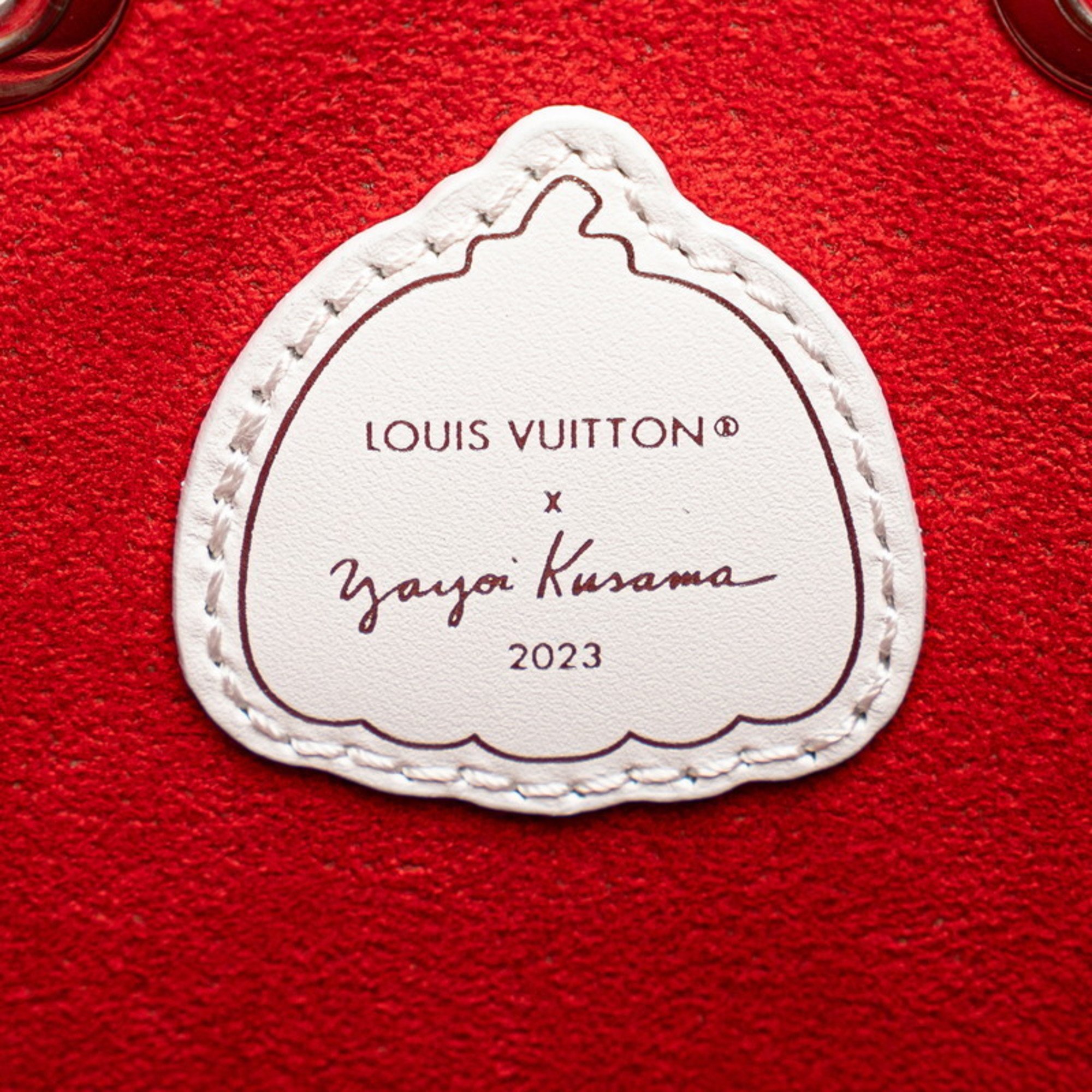 Louis Vuitton LV x YK Yayoi Kusama Monogram Empreinte NeoNoe BB Limited Edition Handbag Shoulder Bag M46413 Red White Leather Women's LOUIS VUITTON