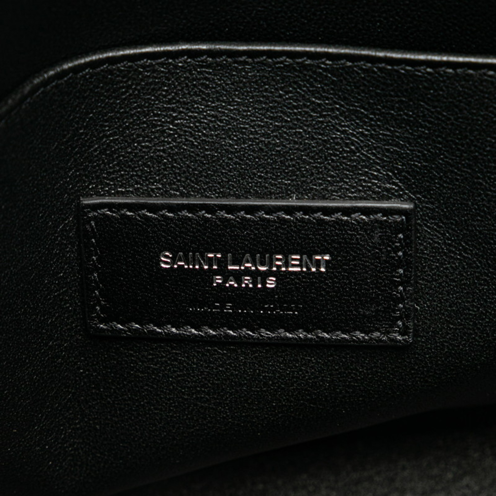 Saint Laurent Sac du Jour Baby Handbag Shoulder Bag 413047 Black Pink Leather Women's SAINT LAURENT