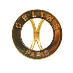 CELINE Circle Scarf Ring Gold Plated Women's