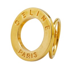 CELINE Circle Scarf Ring Gold Plated Women's