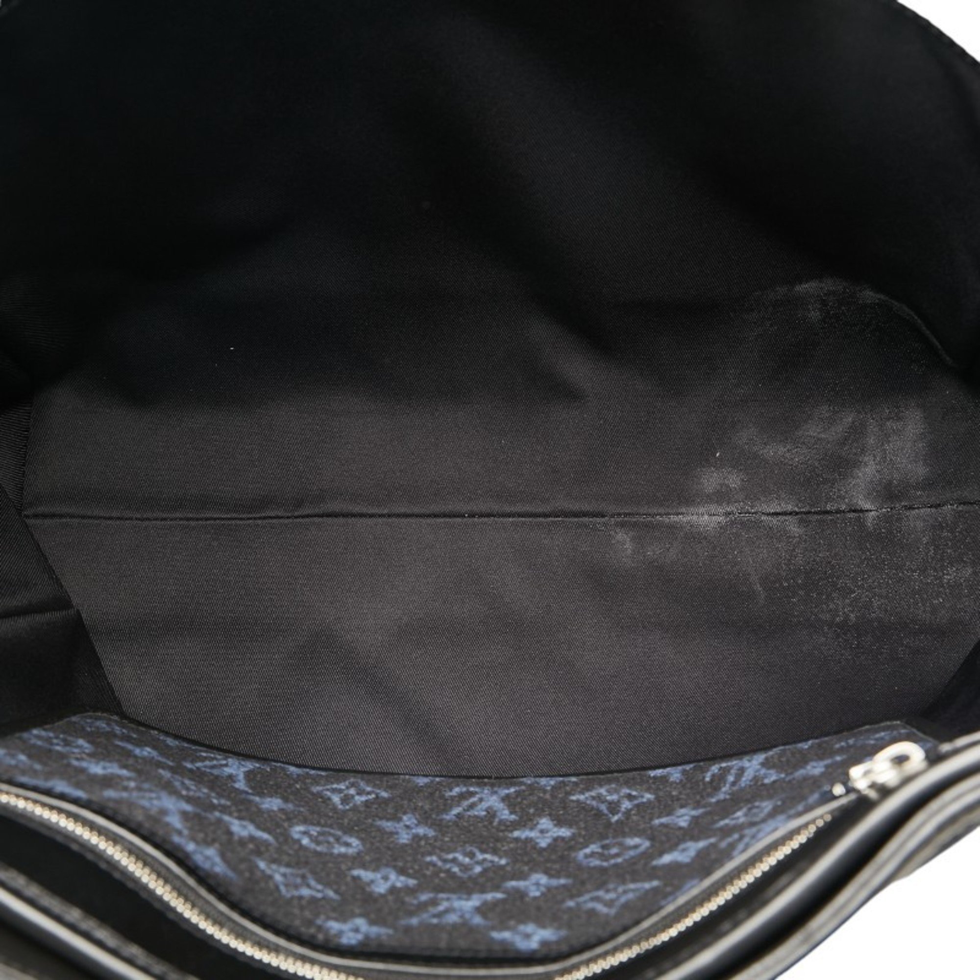 Louis Vuitton Monogram Jacquard Grand Sac Handbag Tote Bag M55203 Blue Black Canvas Leather Women's LOUIS VUITTON