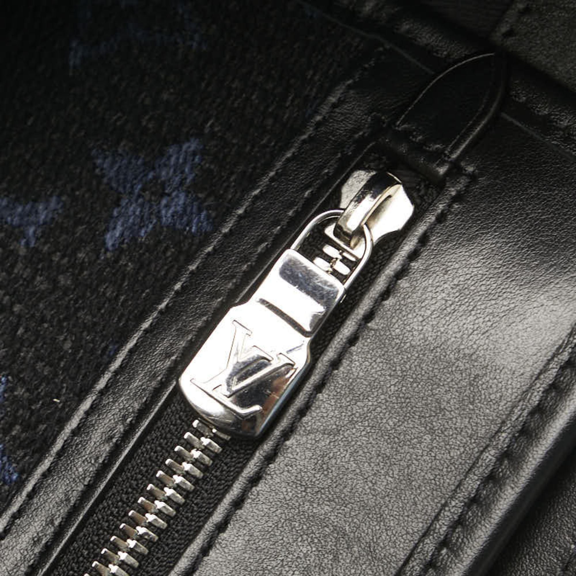 Louis Vuitton Monogram Jacquard Grand Sac Handbag Tote Bag M55203 Blue Black Canvas Leather Women's LOUIS VUITTON
