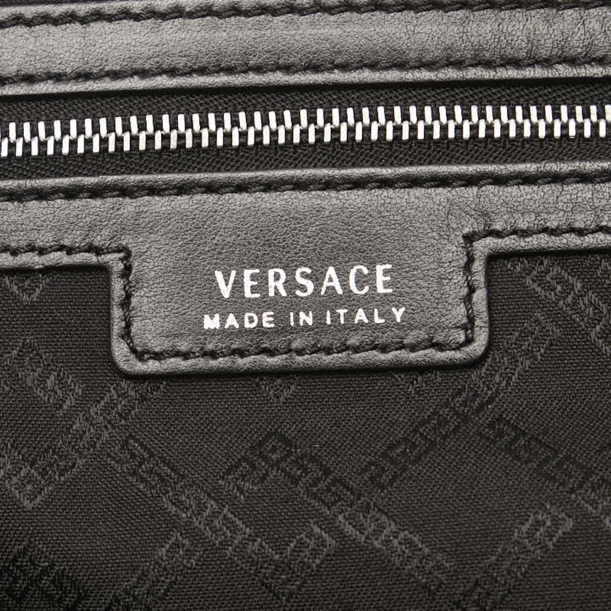 Versace Medusa Handbag Black Leather Women's VERSACE