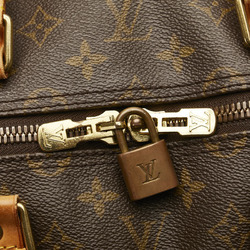 Louis Vuitton Monogram Keepall 55 Boston Bag Travel M41424 Brown PVC Leather Women's LOUIS VUITTON