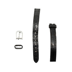 Cartier Tank Allongee Belt (non-genuine) Wristwatch W1540856 Quartz White Dial K18WG Gold Ladies CARTIER