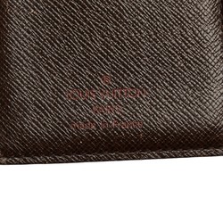 Louis Vuitton Damier Portemonnay Viennois Bi-fold Wallet N61664 Brown PVC Leather Women's LOUIS VUITTON