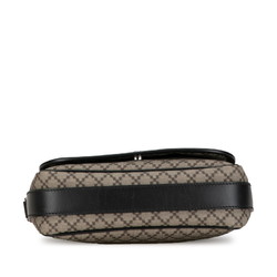 Gucci Diamante Shoulder Bag 295679 Brown Black PVC Leather Women's GUCCI
