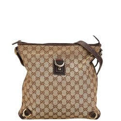 Gucci GG Canvas Abby Shoulder Bag 131326 Brown Leather Women's GUCCI