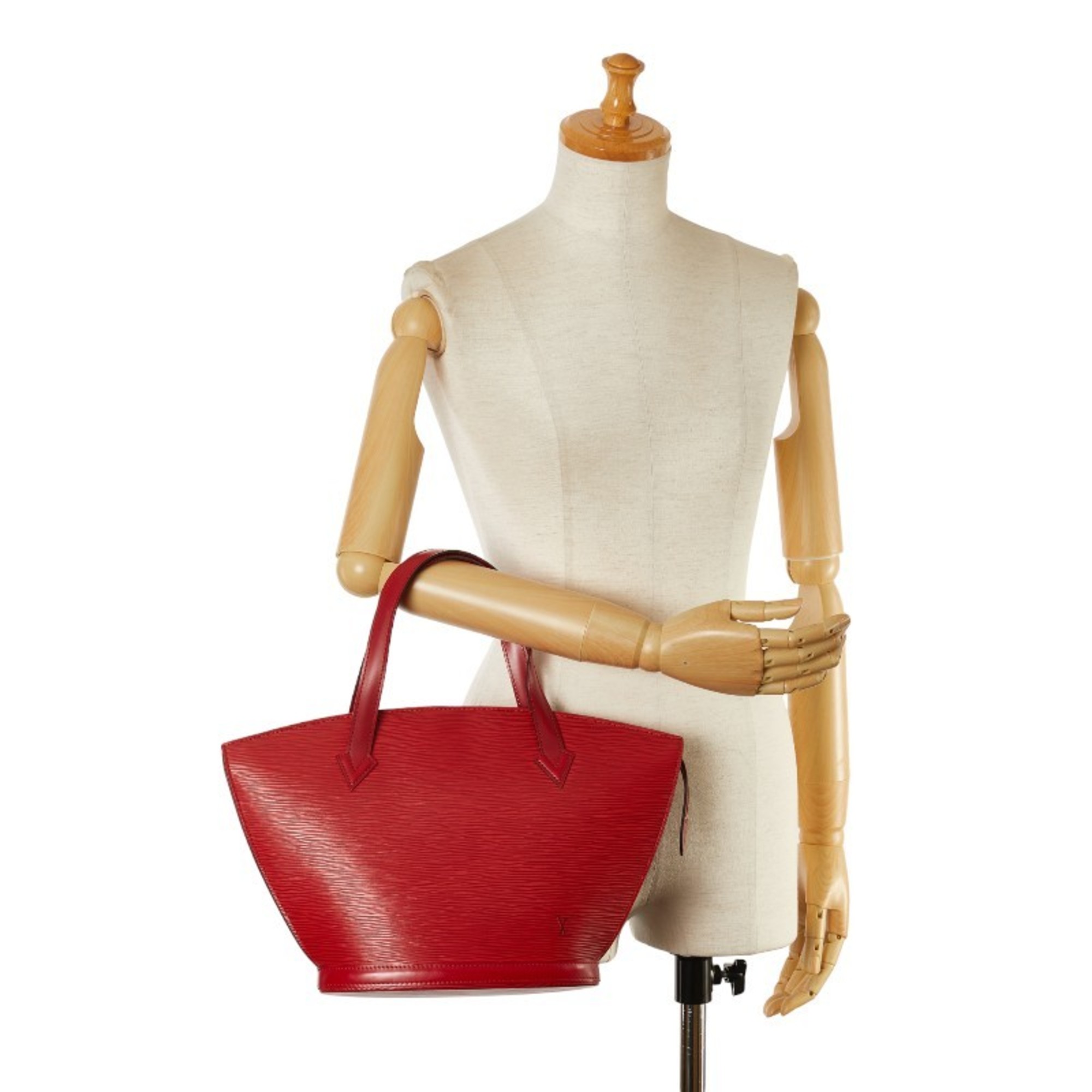 Louis Vuitton Epi Saint Jacques Handbag M52277 Castilian Red Leather Women's LOUIS VUITTON