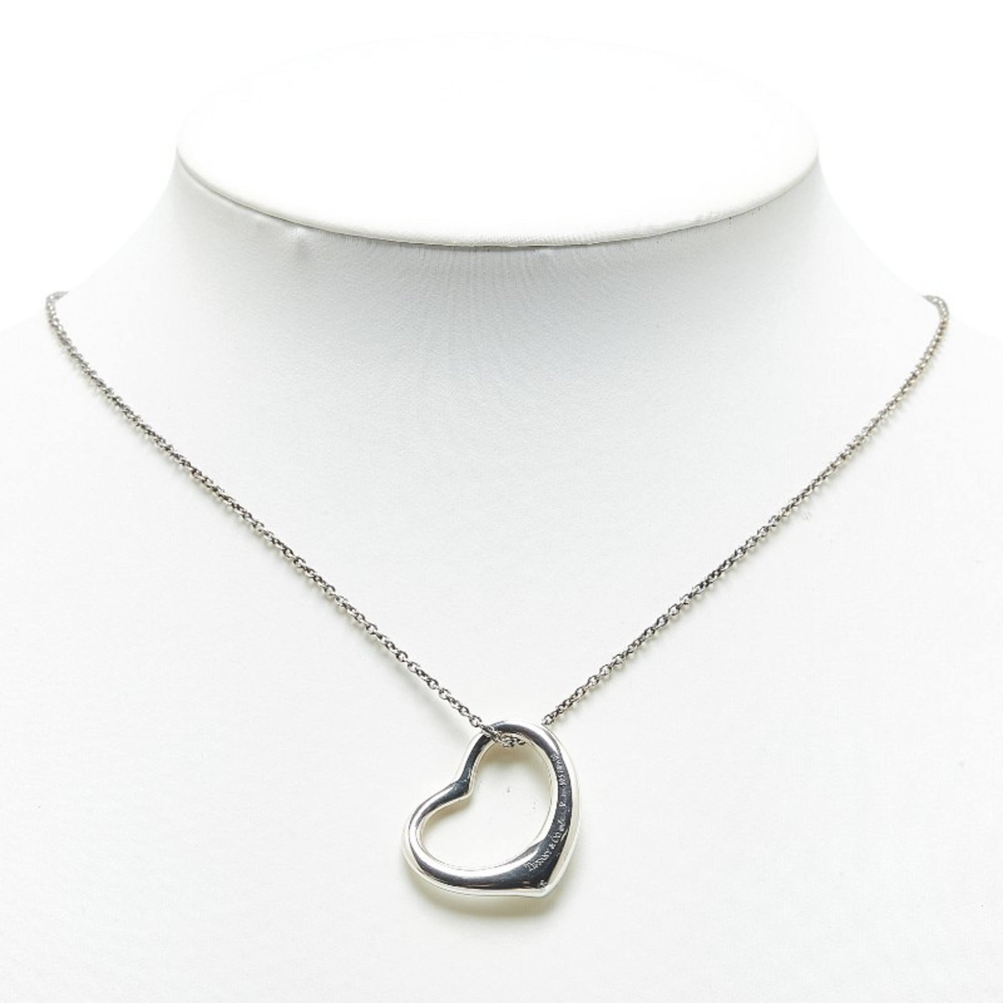 Tiffany Heart Necklace SV925 Silver Women's TIFFANY&Co.