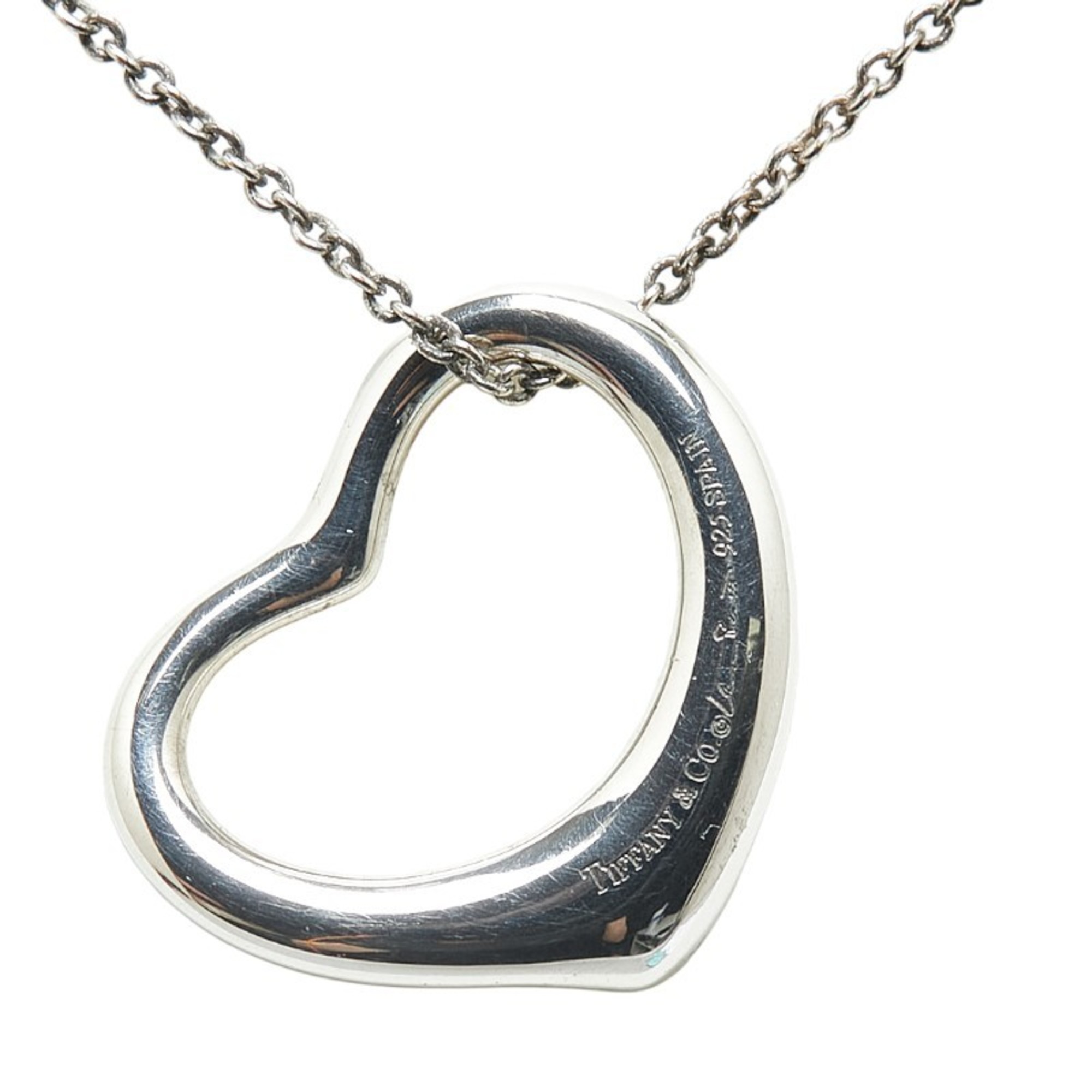 Tiffany Heart Necklace SV925 Silver Women's TIFFANY&Co.