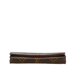 Louis Vuitton Monogram Portemonnay Bi-fold Wallet M61730 Brown PVC Leather Women's LOUIS VUITTON