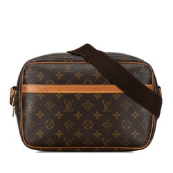 Louis Vuitton Monogram Reporter PM Shoulder Bag M45254 Brown PVC Leather Women's LOUIS VUITTON