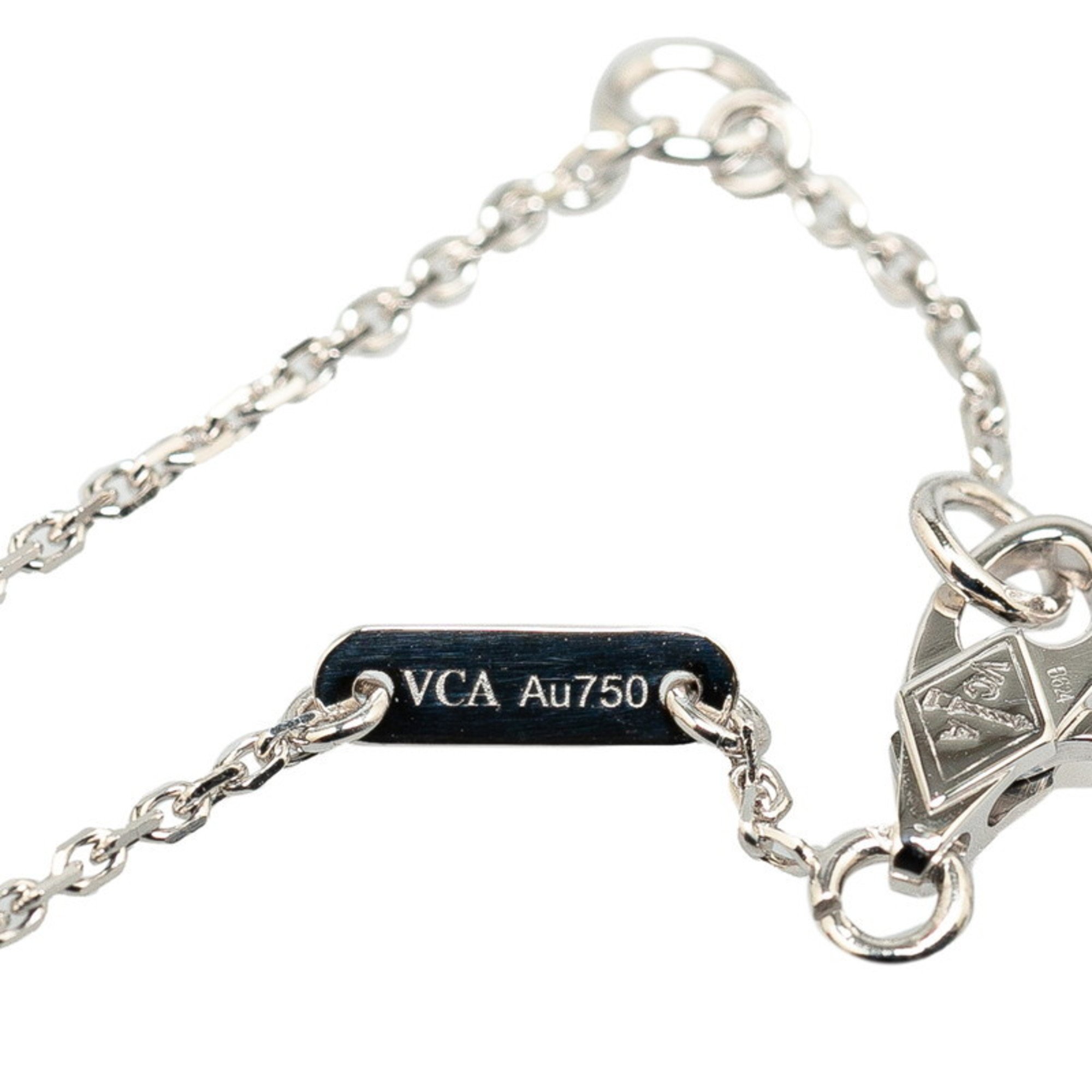Van Cleef & Arpels Frivole 1P Diamond Bracelet VCARP0J500 K18WG White Gold Women's