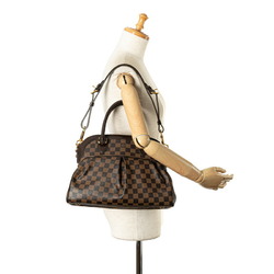 Louis Vuitton Damier Trevi PM Handbag Shoulder Bag N51997 Brown PVC Leather Women's LOUIS VUITTON