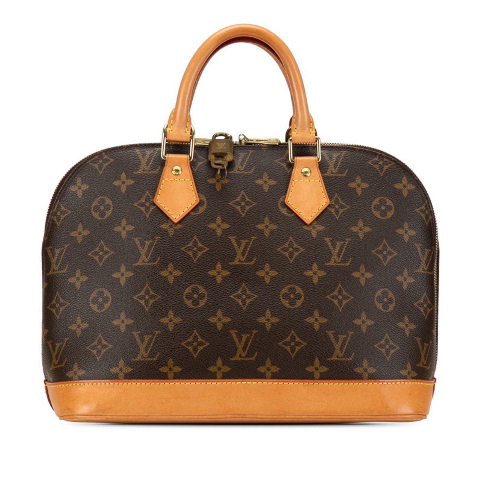 Louis Vuitton Monogram Alma Handbag M51130 Brown PVC Leather Women's LOUIS VUITTON