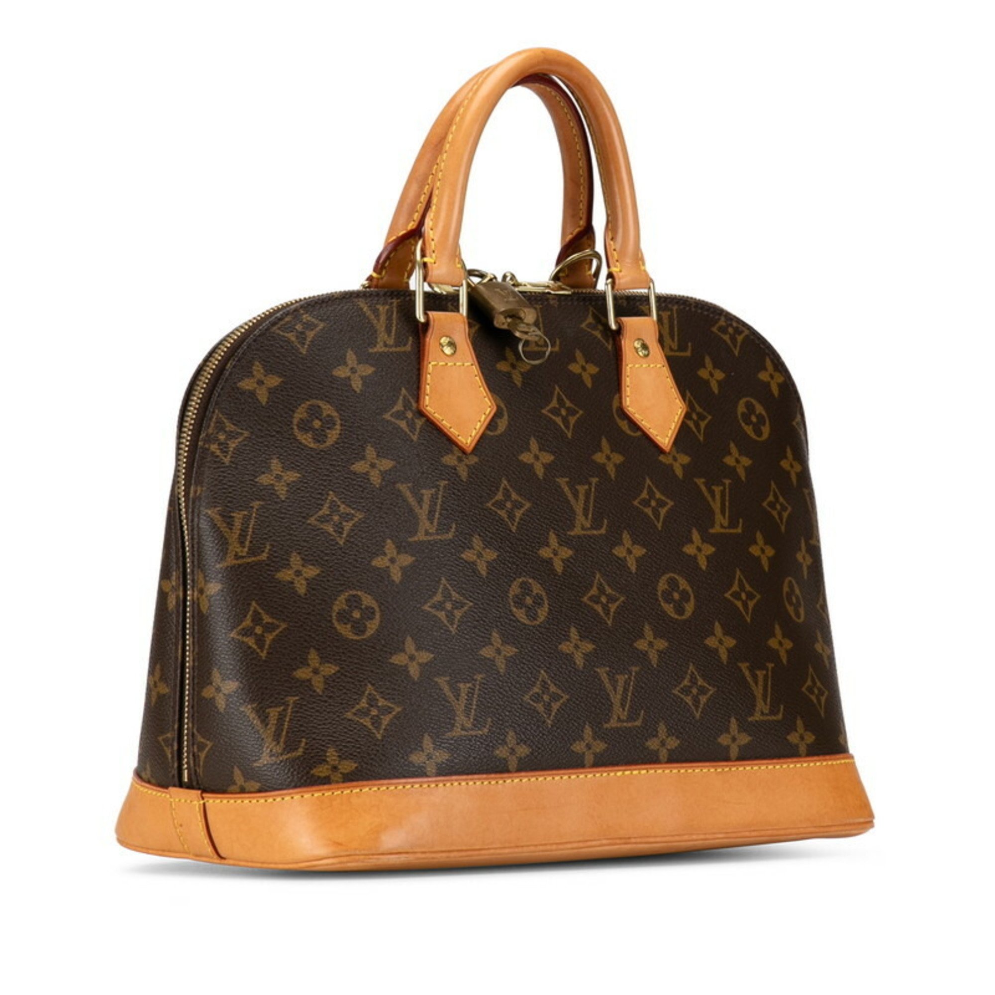 Louis Vuitton Monogram Alma Handbag M51130 Brown PVC Leather Women's LOUIS VUITTON