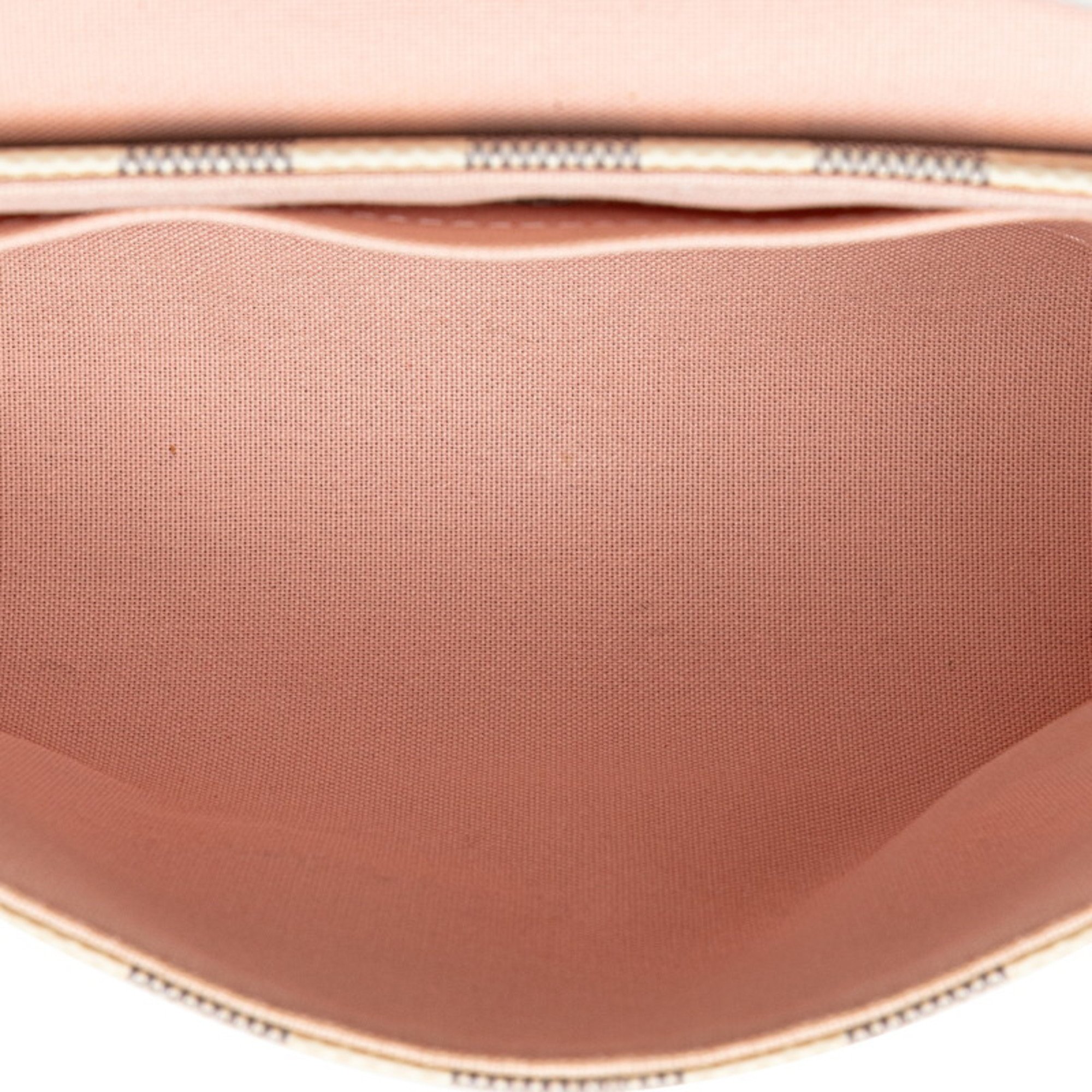 Louis Vuitton Damier Azur Croisette Tassel Handbag Shoulder Bag N41581 White PVC Leather Women's LOUIS VUITTON
