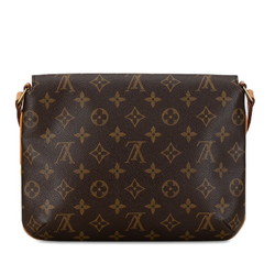 Louis Vuitton Monogram Musette Tango Short Shoulder Bag M51257 Brown PVC Leather Women's LOUIS VUITTON