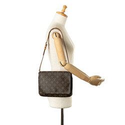 Louis Vuitton Monogram Musette Tango Short Shoulder Bag M51257 Brown PVC Leather Women's LOUIS VUITTON