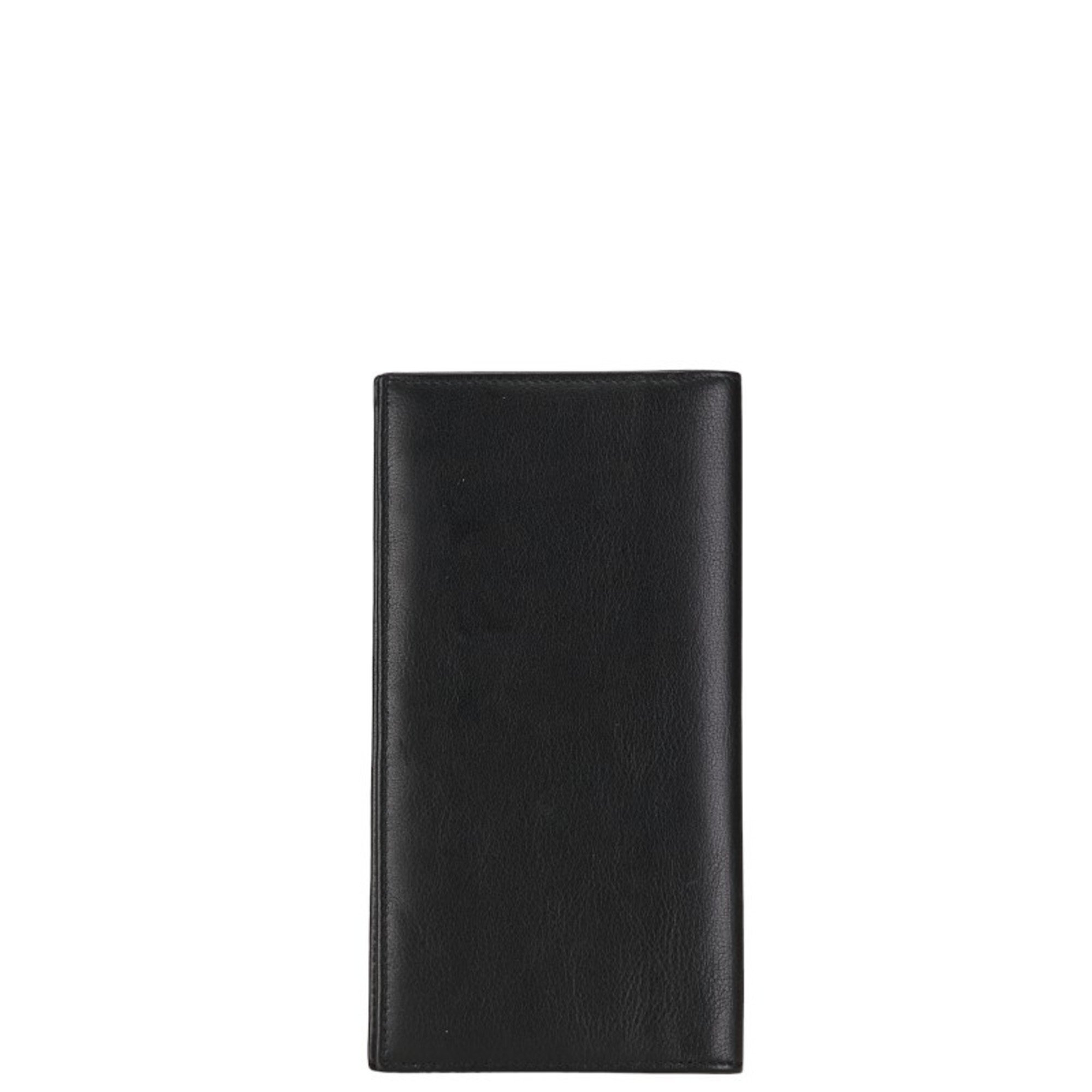 Gucci Long Wallet 120959 Black Leather Women's GUCCI