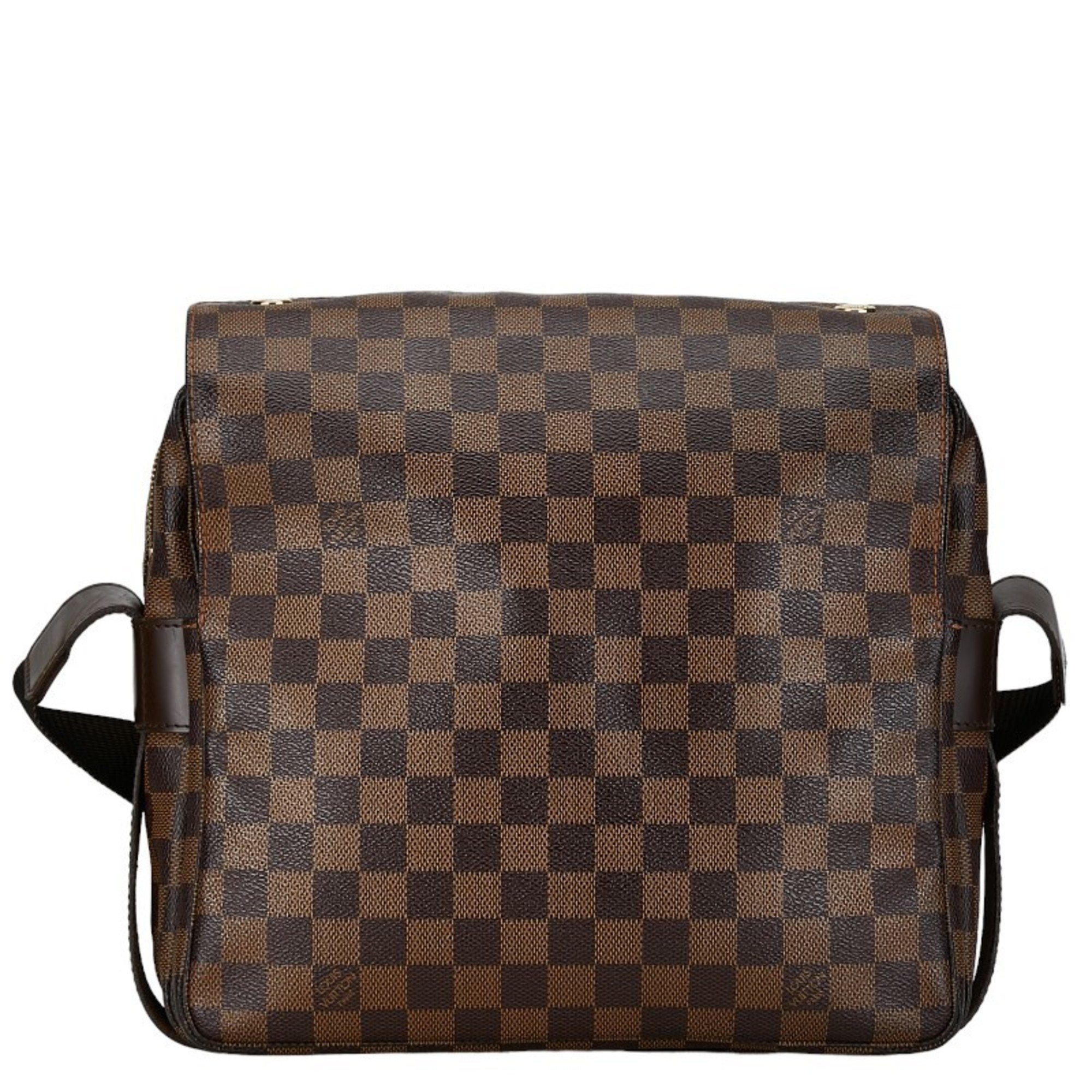 Louis Vuitton Damier Naviglio Shoulder Bag N45255 Brown PVC Leather Women's LOUIS VUITTON