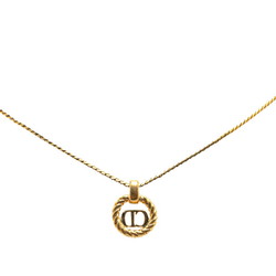 Christian Dior Dior CD Necklace Gold Plated Women's