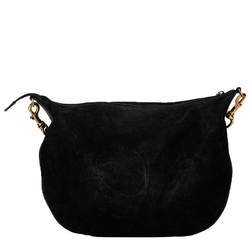 Gucci Shoulder Bag 115.1206 Black Gold Suede Women's GUCCI