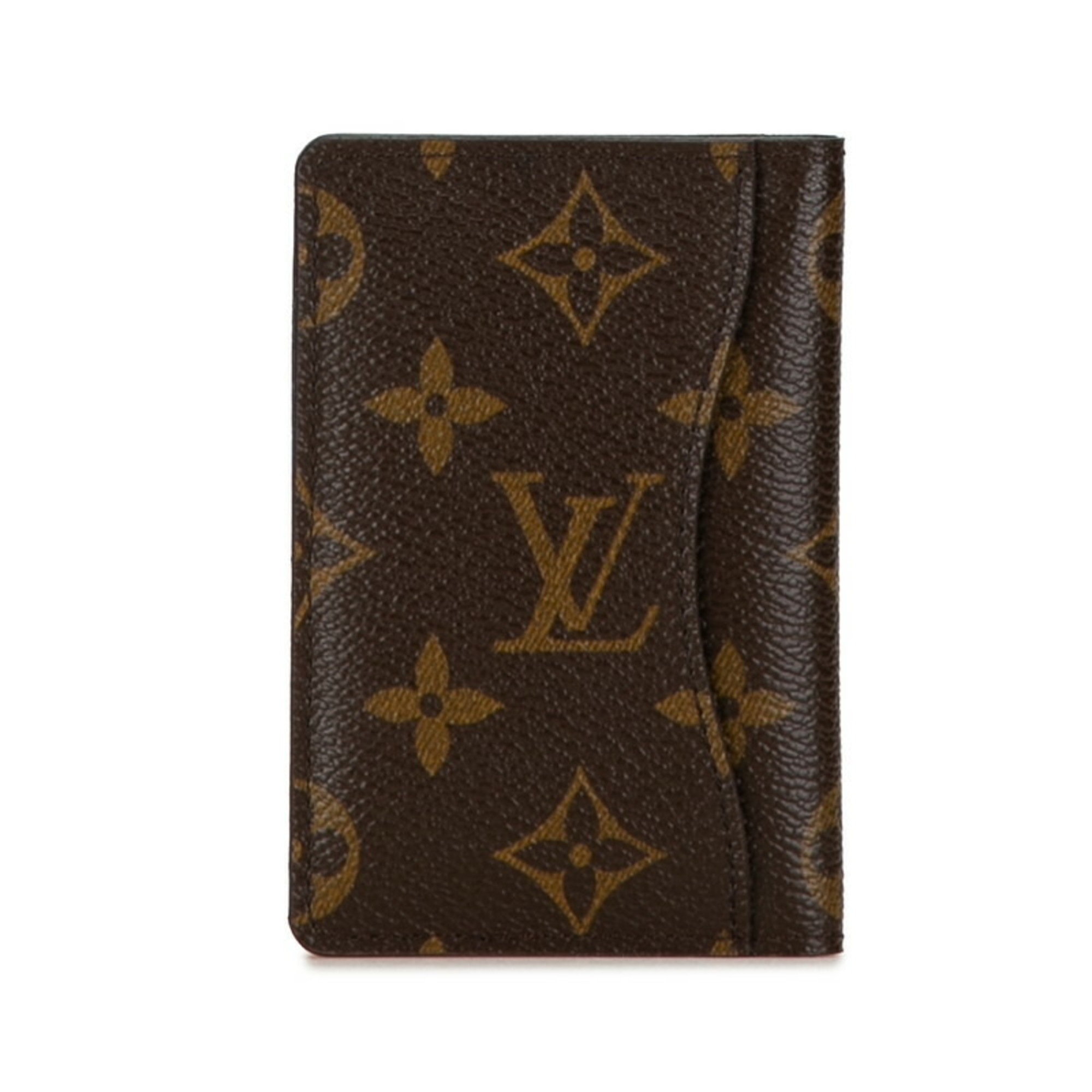 Louis Vuitton Monogram Organizer de Poche Business Card Holder M60502 Brown PVC Leather Women's LOUIS VUITTON