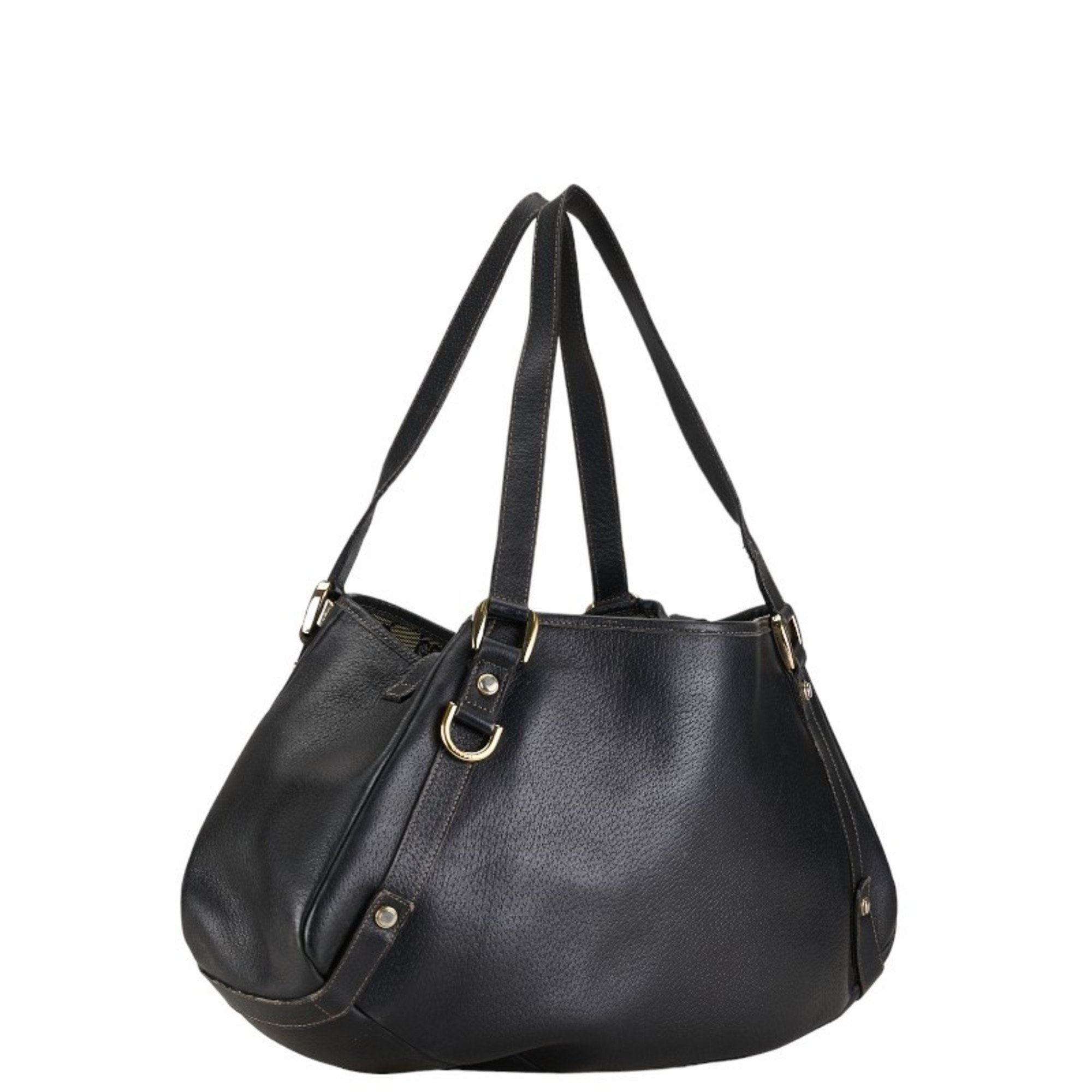 Gucci Abby Handbag Tote Bag 130736 Black Leather Women's GUCCI