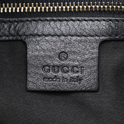 Gucci Ruffle Handbag Tote Bag 189848 Black Silver Leather Women's GUCCI