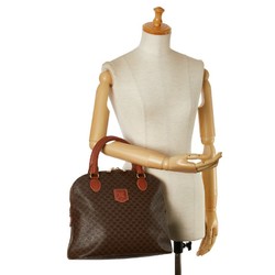 Celine Macadam Handbag Brown PVC Leather Women's CELINE