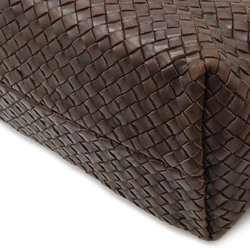 BOTTEGA VENETA Bottega Veneta Intrecciato Cabas MM Tote Bag Large Leather Dark Brown 115664