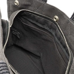 HERMES Hermes Air Line Tote PM Bag Handbag Nylon Canvas Gray Black