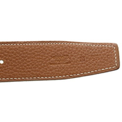 HERMES Constance H Belt, reversible leather, black, brown, #85, K stamp