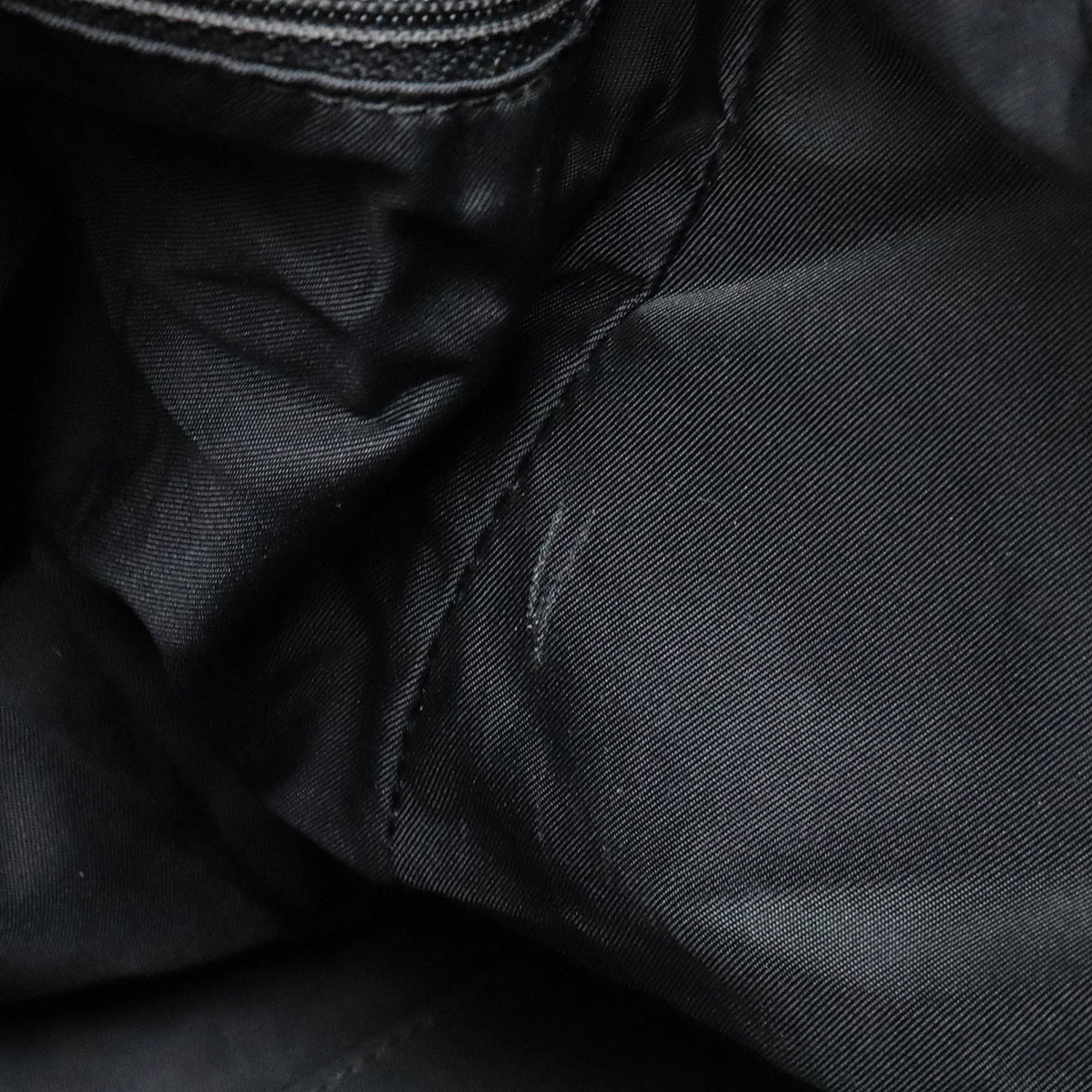 CHANEL New Travel Line Boston Bag Shoulder Nylon Jacquard Leather Black A15969
