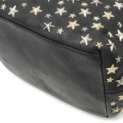 JIMMY CHOO Jimmy Choo SOFIA/S Tote bag Shoulder Star studs Leather Black