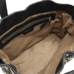 JIMMY CHOO Jimmy Choo SOFIA/S Tote bag Shoulder Star studs Leather Black