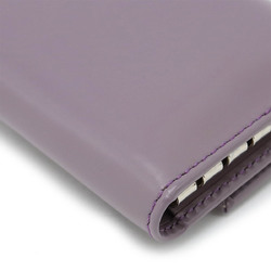 PRADA 6-ring leather key case in grey purple M222C