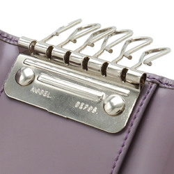 PRADA 6-ring leather key case in grey purple M222C