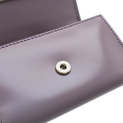 PRADA 6-ring leather key case in grey purple M222C
