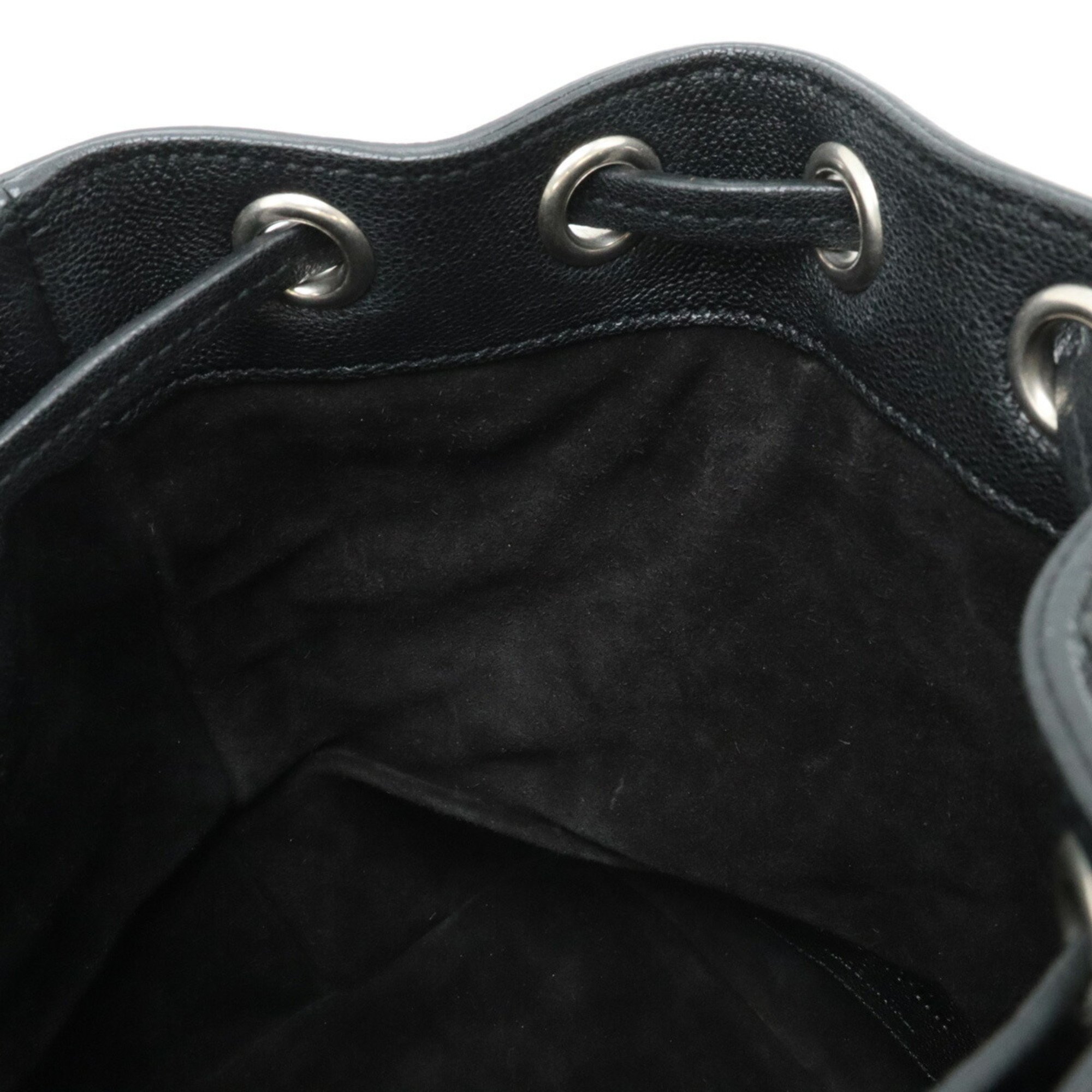 SAINT LAURENT PARIS YSL Yves Saint Laurent Emmanuel Handbag Shoulder Black 357603