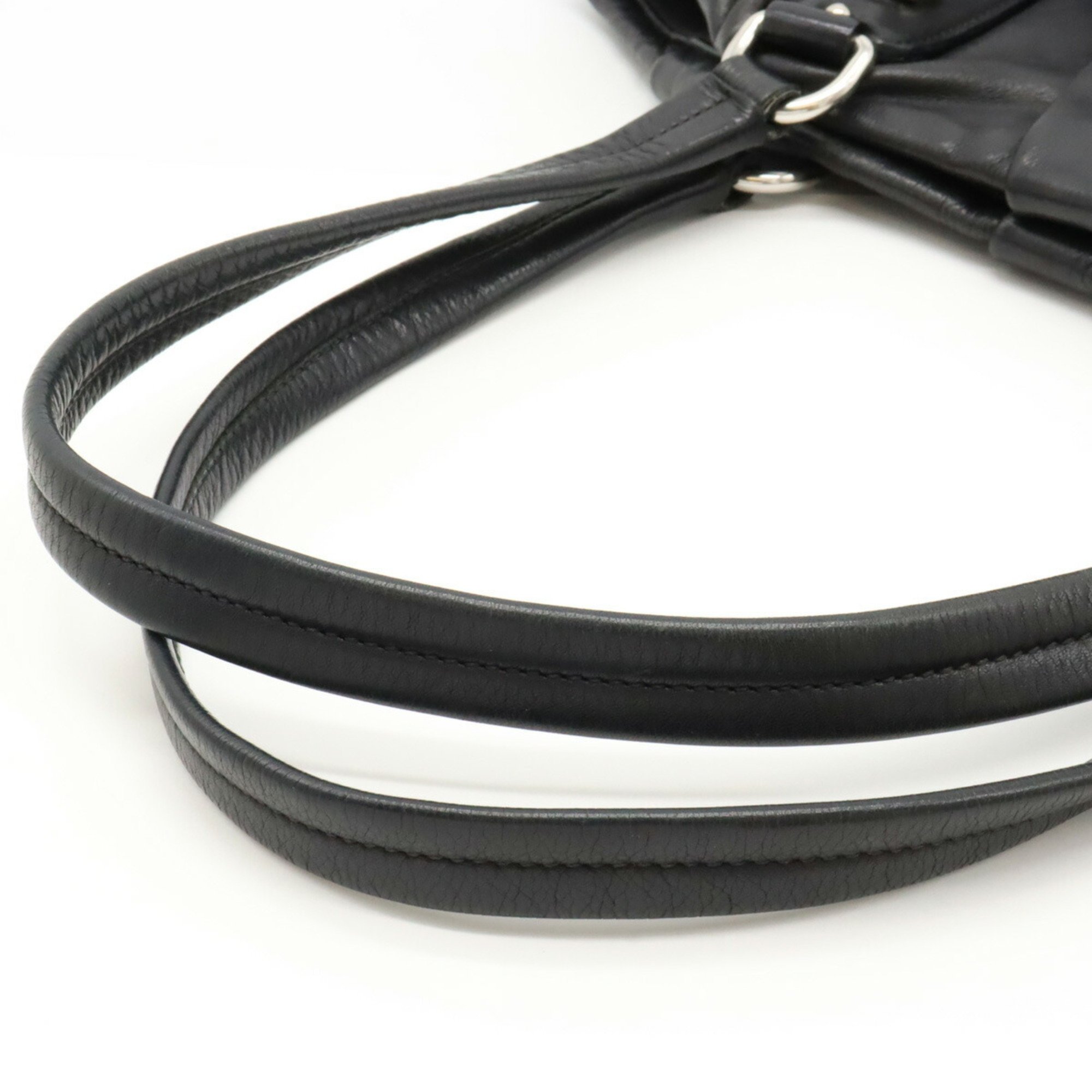 PRADA Prada Tote Bag Shoulder Leather NERO Black BR3974