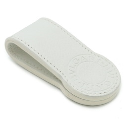 BVLGARI Bulgari Money Clip Bill Leather White